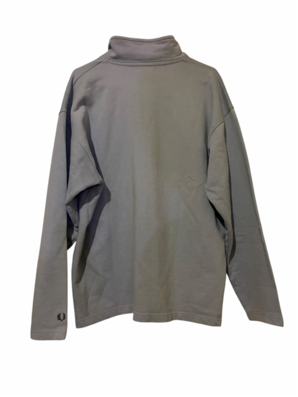 Men's Fred Perry Quarter Zip Sweatshirt blue / navy Size L - Picture 2 of 4